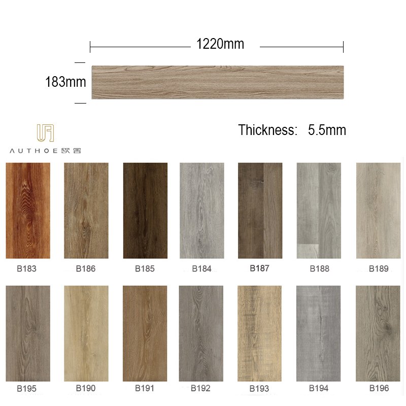 8mm Brown Sound Proof SPC Floor Tile thumbnail 4