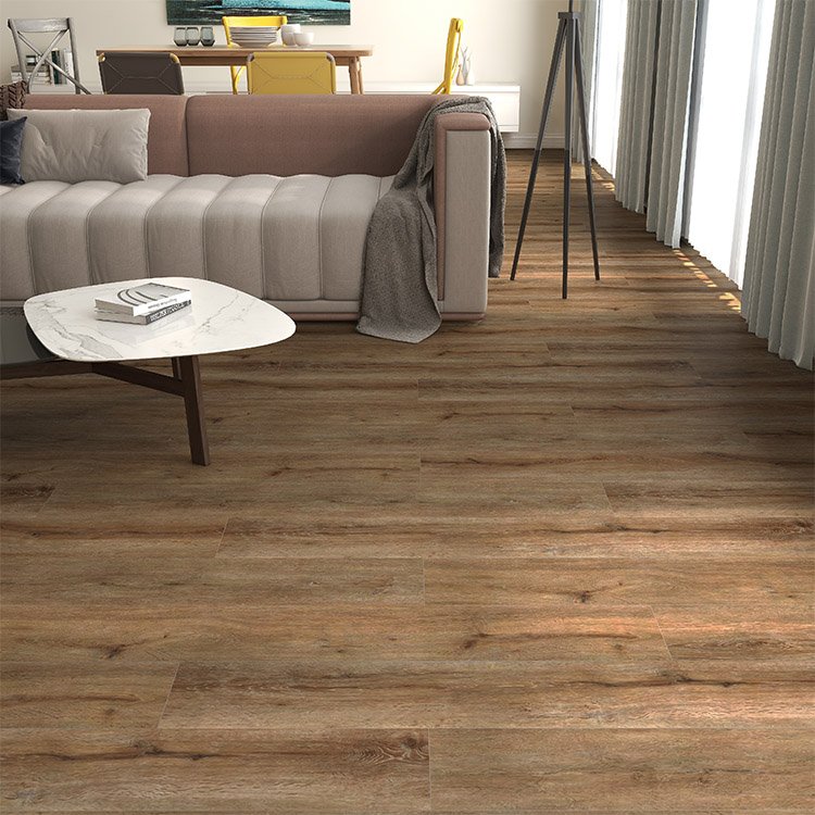 8mm Brown Tile Deco SPC Floor thumbnail 4