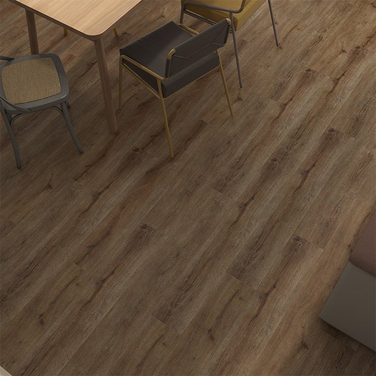 8mm Brown Tile Deco SPC Floor thumbnail 5