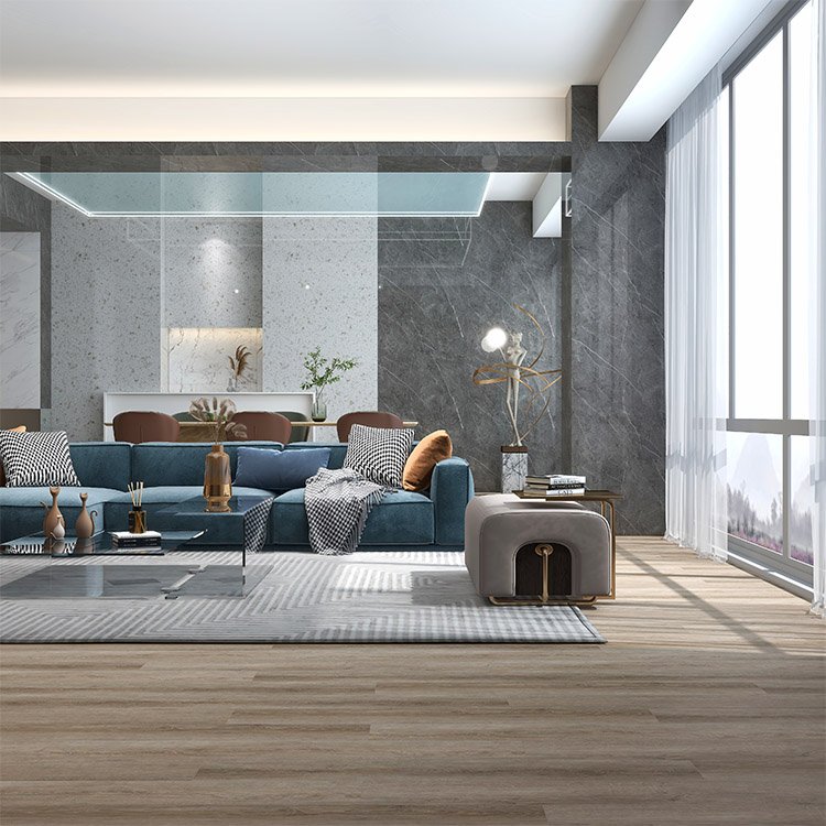 Cheap 1220*230mm Dirt Resistant SPC Flooring Tile thumbnail 5