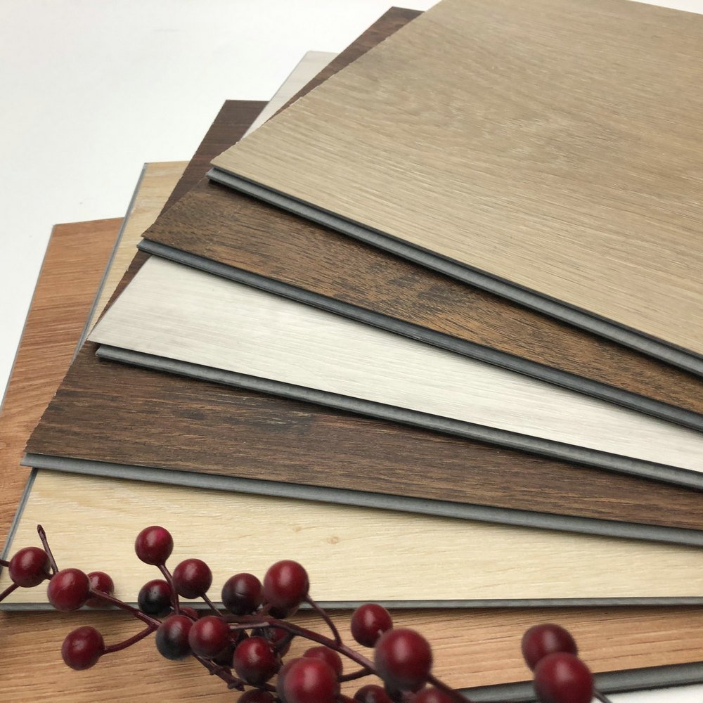 Grey Flat Hardwood Engineering SPC Floor thumbnail 3