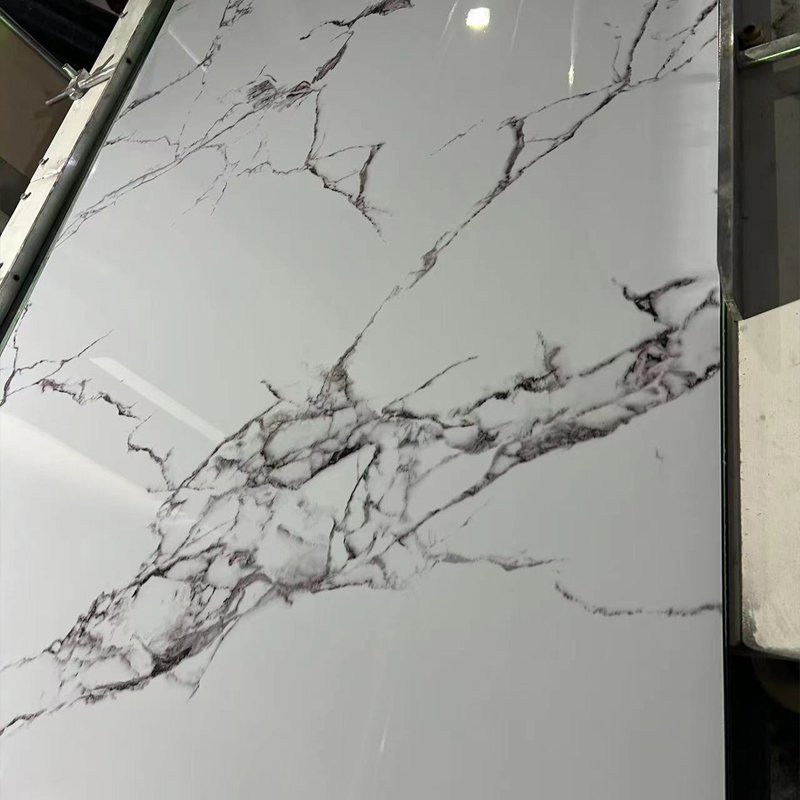 High Gloss UV Marble Wall Panel - Waterproof & Fireproof for Hotels/Offices thumbnail 4