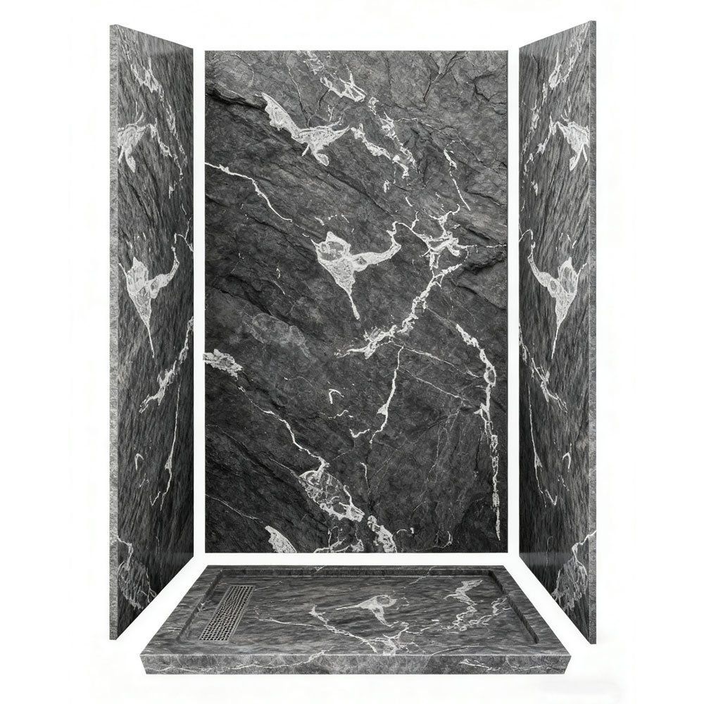Project Use SPC Wall Panel Full Set Waterproof Stone Design Includes All Parts thumbnail 2