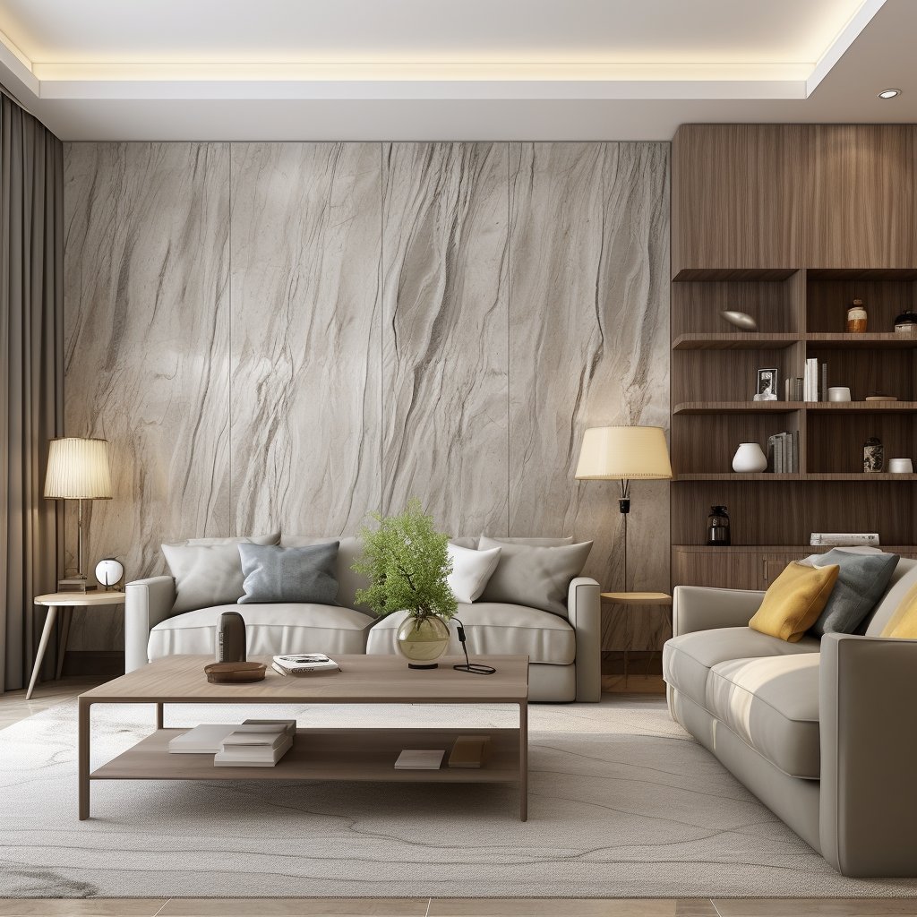 3d Bamboo Spc Wall Panel for Bedroom Custom Brands