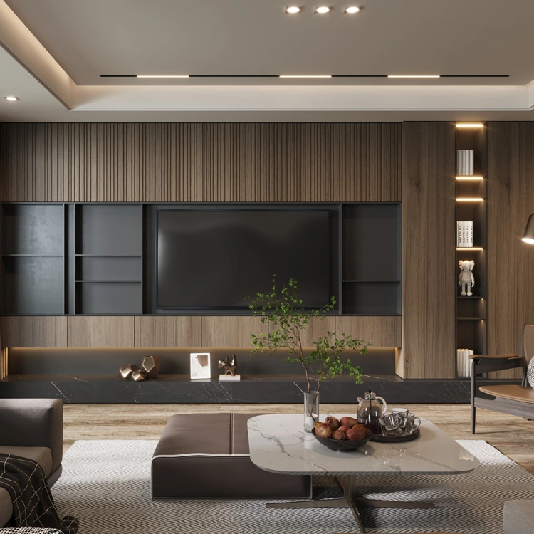 3D Sound Proof Background WPC Wall Panel thumbnail 3