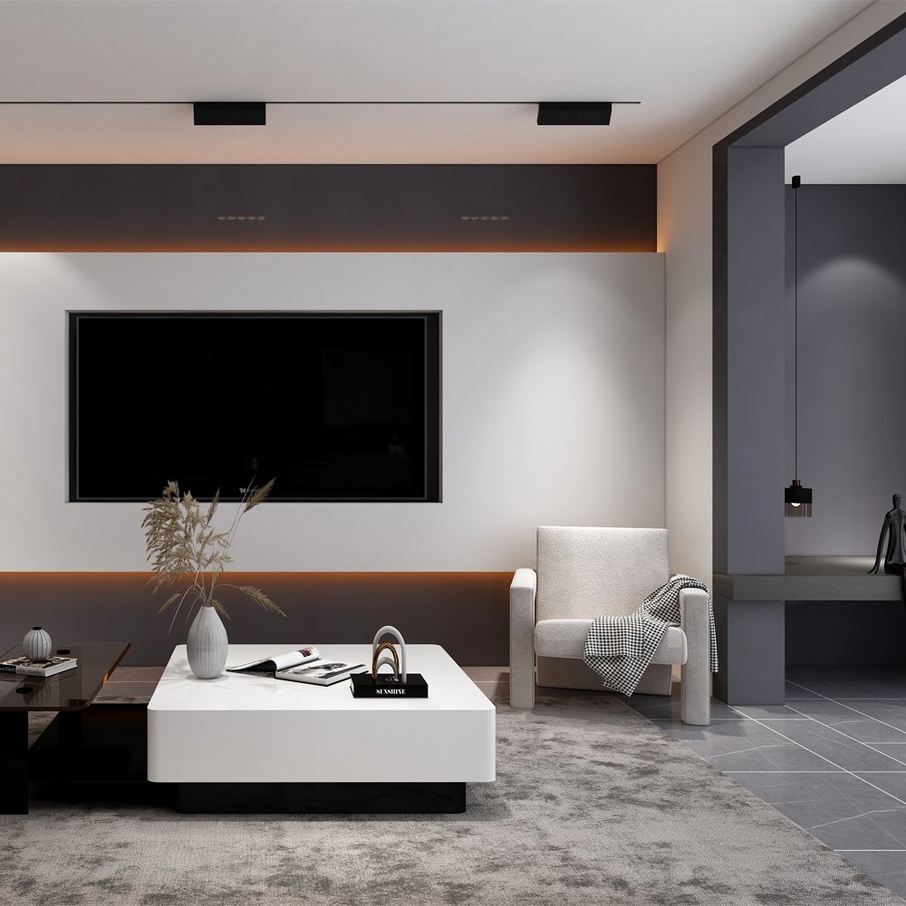 Smoke gray-Living room