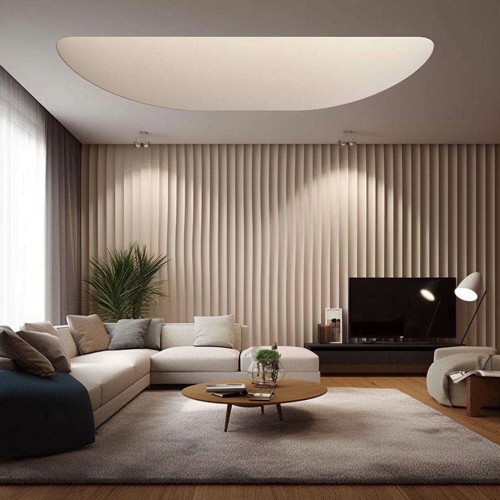 Tv Background Wpc Fluted Wall Panel Wall Pladding thumbnail 6
